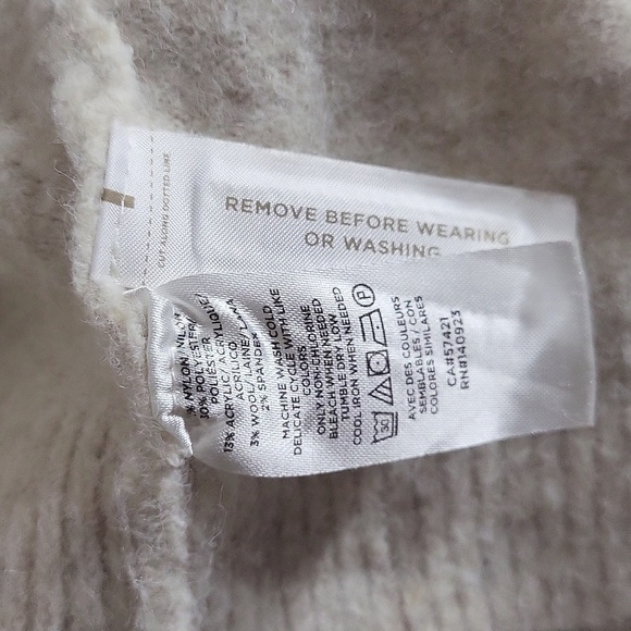 🛍Loft Womens XL Fair Isle Fuzzy Wool Turtleneck‎ Sweater Raglan Sleeve Warm - Picture 3 of 5